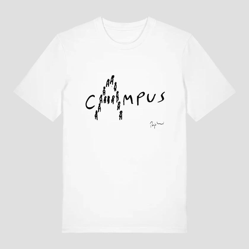 Tricou #Noi pentru Campus alb