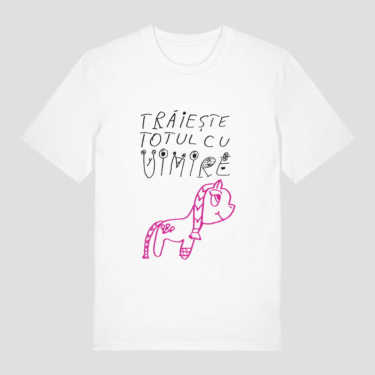 Trăiește totul cu uimire (Live everything in wonder) - white